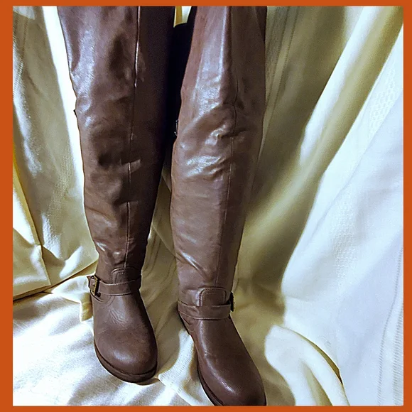 Tall Journee Collection Kane Studded Brown Women’s Boot - Picture 3 of 10